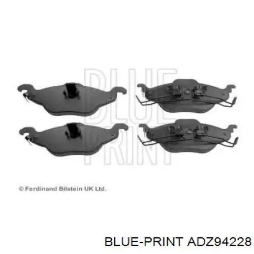 Передні тормозні колодки 607115 Opel