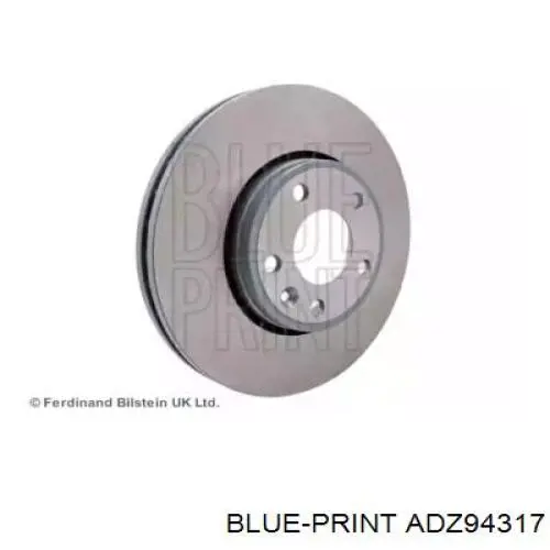 Диск переднього гальма Blue Print ADZ94317 ціна, від 50.98 USD