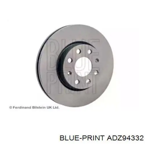 Диск гальмівний передній ADZ94332 Blue Print