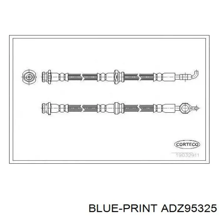 ADZ95325 Blue Print шланг гальмівний передній
