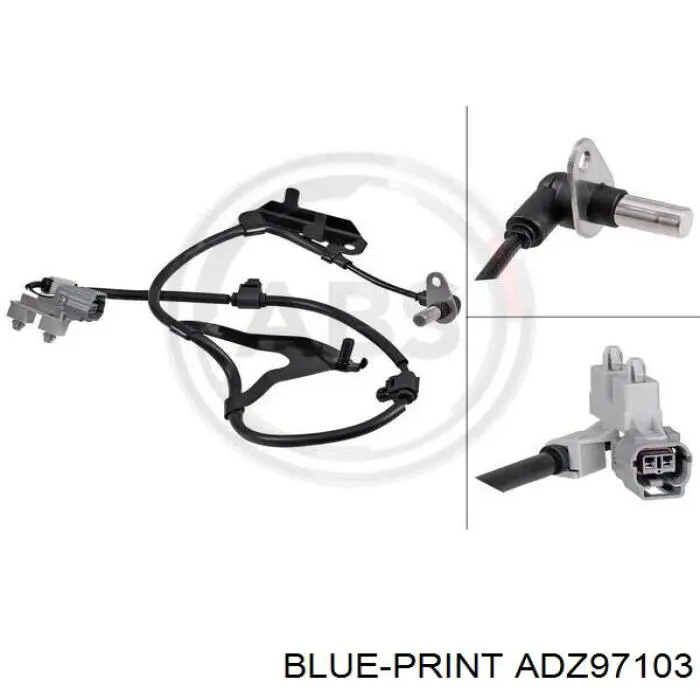 Купити ADZ97103 Blue Print Датчик АБС (ABS) задній