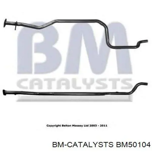 BM50104 BM Catalysts труба приймальна (штани глушника, передня)