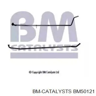 BM50121 BM Catalysts глушник, центральна частина