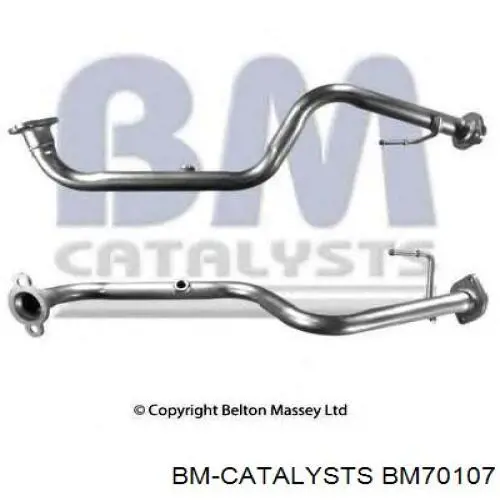 BM70107 BM Catalysts труба приймальна (штани глушника, передня)