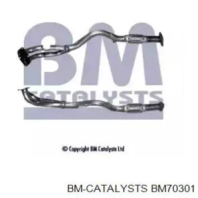 BM70301 BM Catalysts труба приймальна (штани глушника, передня)