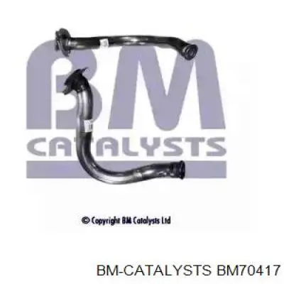 BM70417 BM Catalysts Труба приймальна (штани) глушника, передня