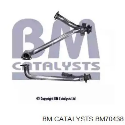 BM70438 BM Catalysts труба приймальна (штани глушника, передня)