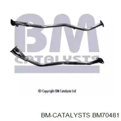BM70481 BM Catalysts Труба приймальна (штани) глушника, передня