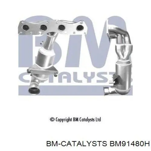 Конвертор-каталізатор (каталітичний нейтралізатор) BM91480H BM Catalysts