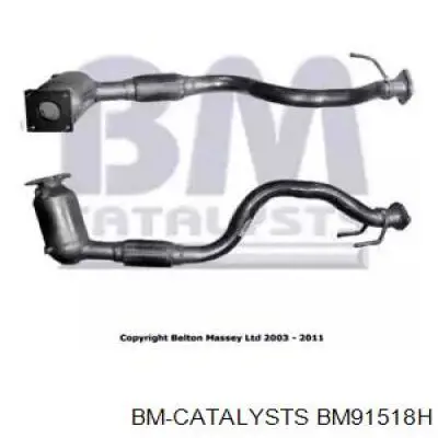BM91518H BM Catalysts Штани глушника передні