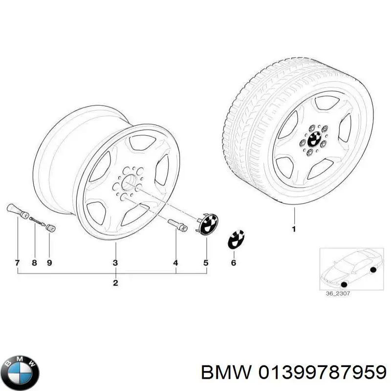  BMW 01399787959 ціна, від 1.75 USD