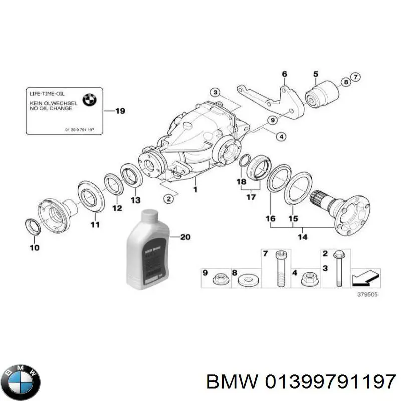 Купити 01399791197 BMW 