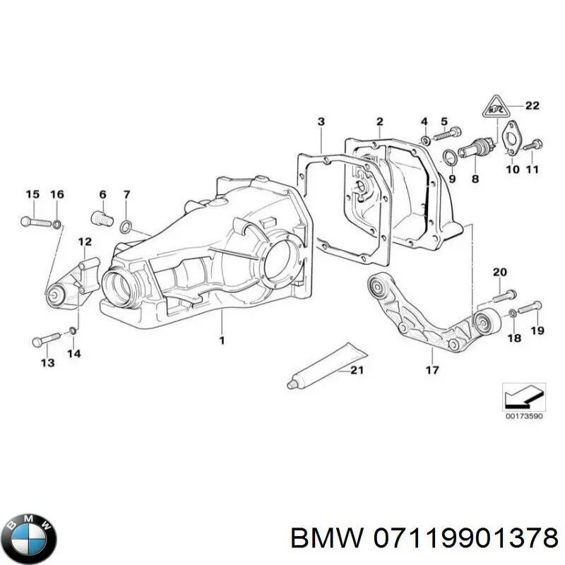 Болт кріплення амортизатора заднього BMW 7119901378 ціна, від 19.30 USD
