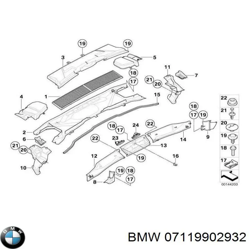 Болт головки блока циліндрів, ГБЦ BMW 07119902932 ціна, від 0.45 USD