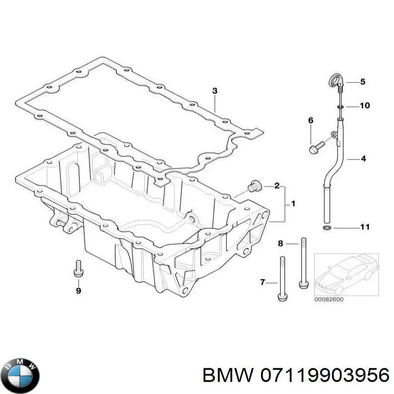 07119903956 BMW Болт переднього важеля, нижнього
