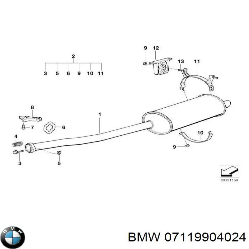 Болт/гайка кріплення BMW 07119904024 ціна, від 0.99 USD