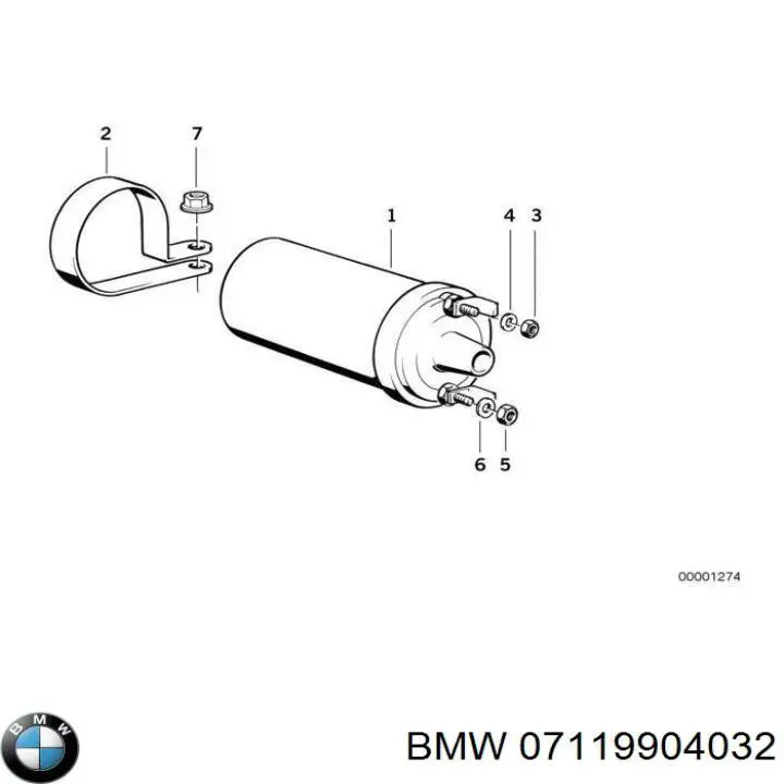 Гайка кріплення приймальної труби глушника (штанів) BMW 07119905515 ціна, від 1.33 USD