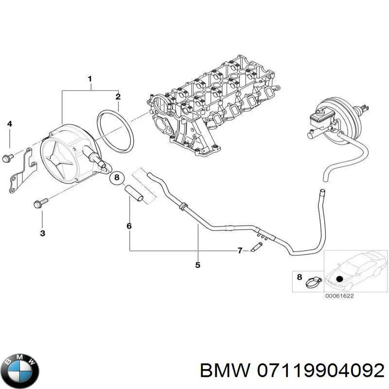 Купити 07119904092 BMW Болт переднього важеля, нижнього