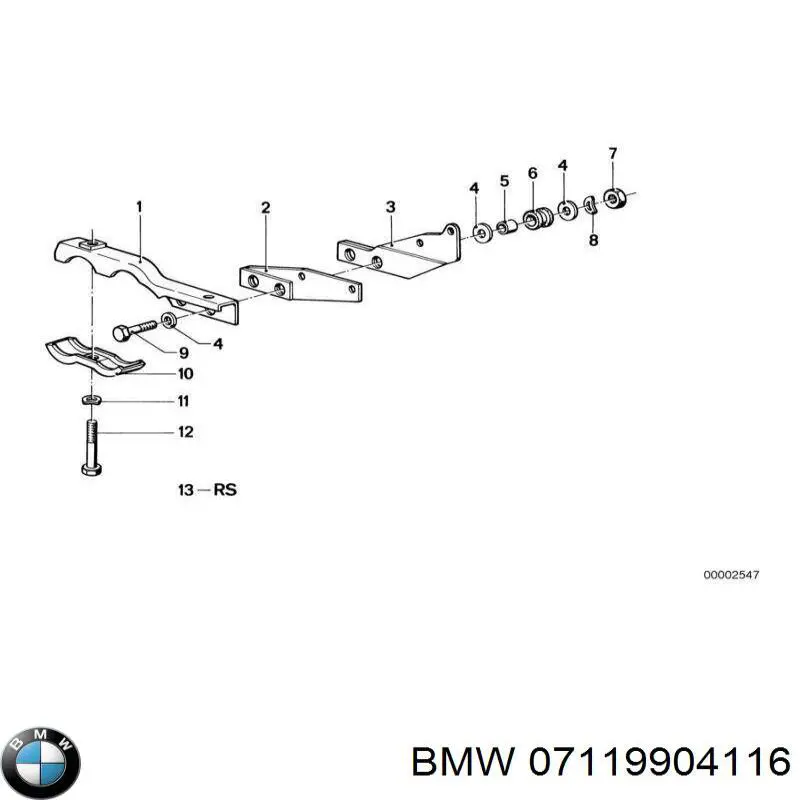 Болт головки блока циліндрів, ГБЦ BMW 07119904116 ціна, від 1.25 USD