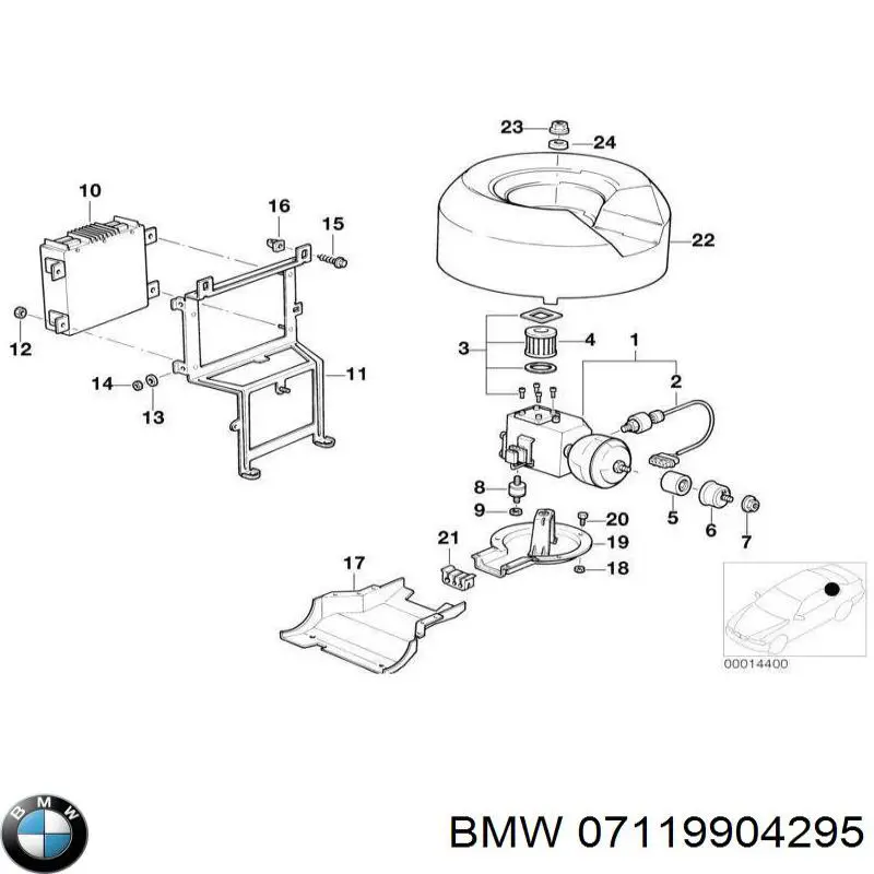 Купити 07119904295 BMW Болт/гайка кріплення