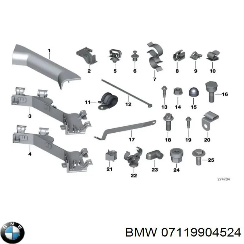 Болт переднього важеля, нижнього 07119904524 BMW