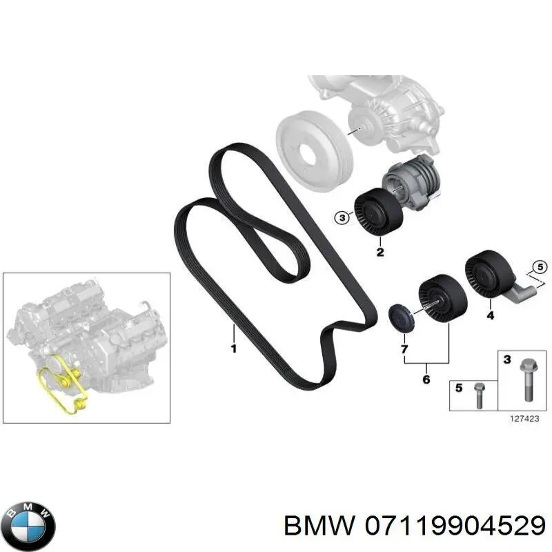 Болт головки блока циліндрів, ГБЦ BMW 07119904529 ціна, від 4.50 USD