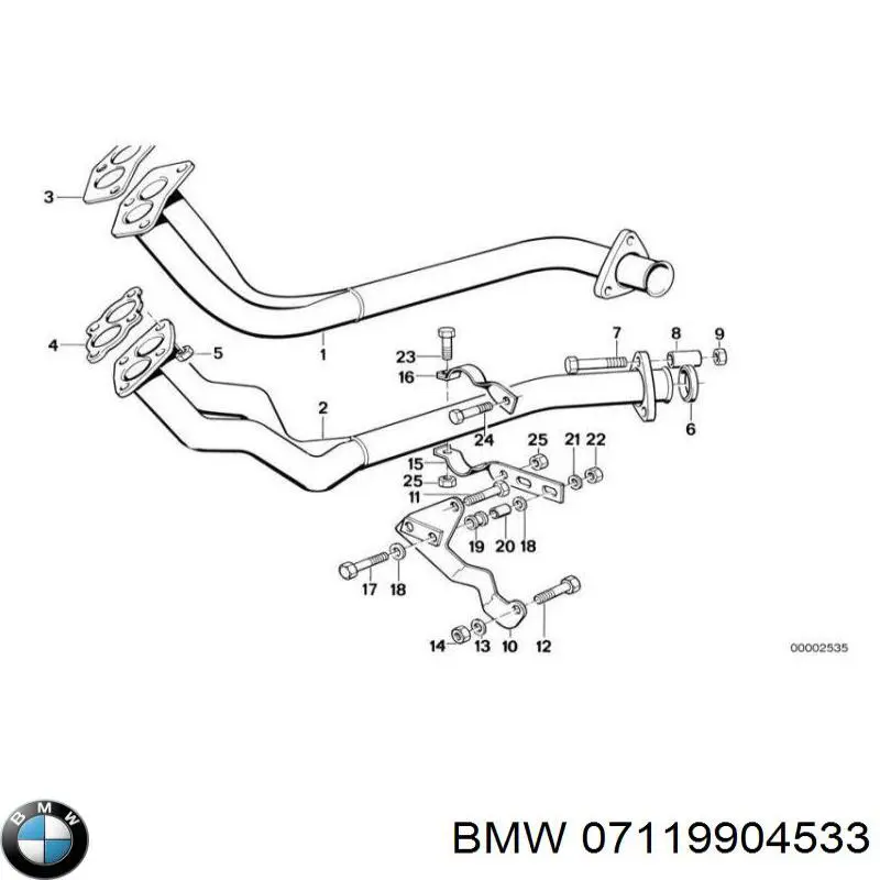 Болт головки блока циліндрів, ГБЦ 07119904533 BMW