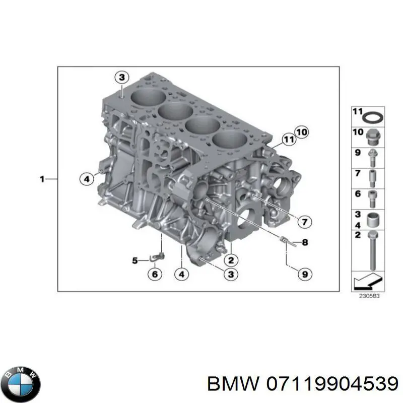 Купити 7119904539 BMW Пробка заливна заднього (переднього) моста