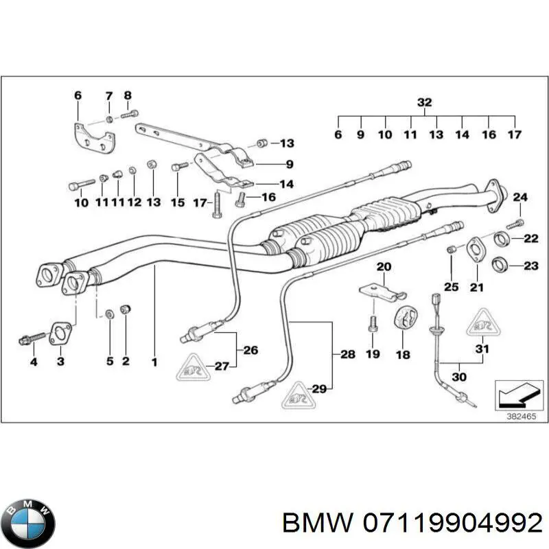 Купити 07119904992 BMW Болт переднього важеля, нижнього