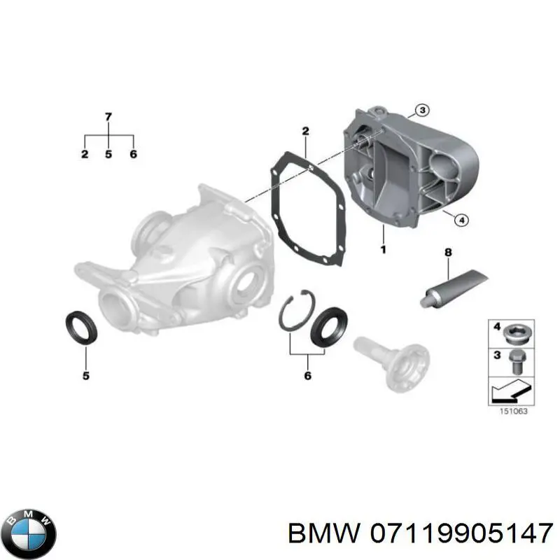 Болт переднього важеля, нижнього BMW 7119905147 ціна, від 1.98 USD