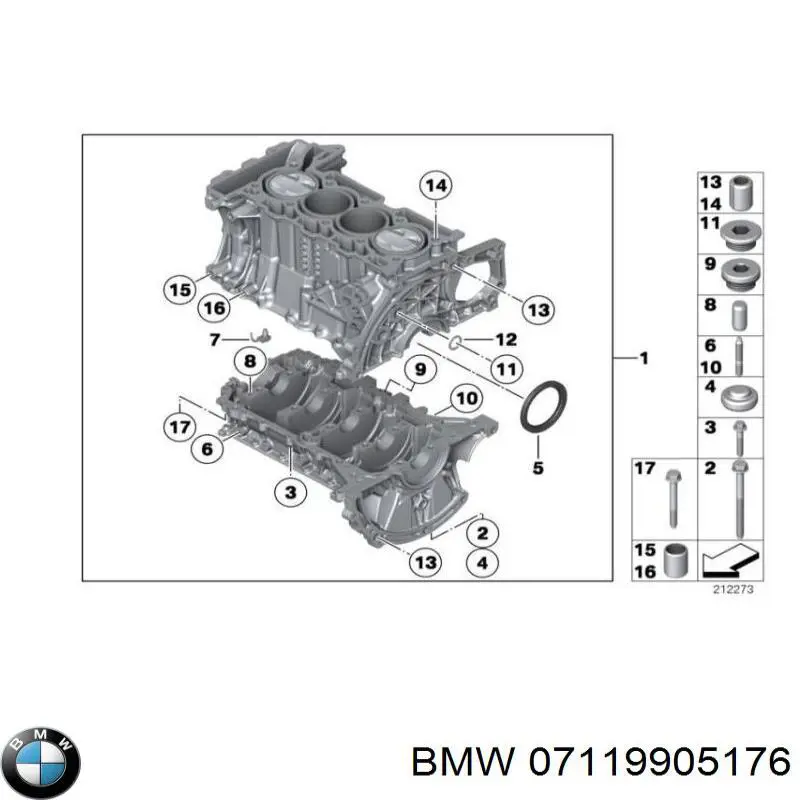 Купити 07119905176 BMW Болт трубки турбіни подачі масла