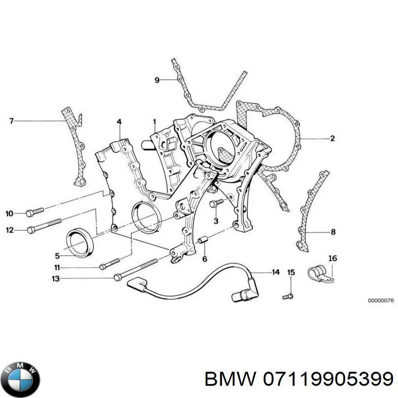 Болт переднього важеля, нижнього BMW 07119905399 ціна, від 0.42 USD