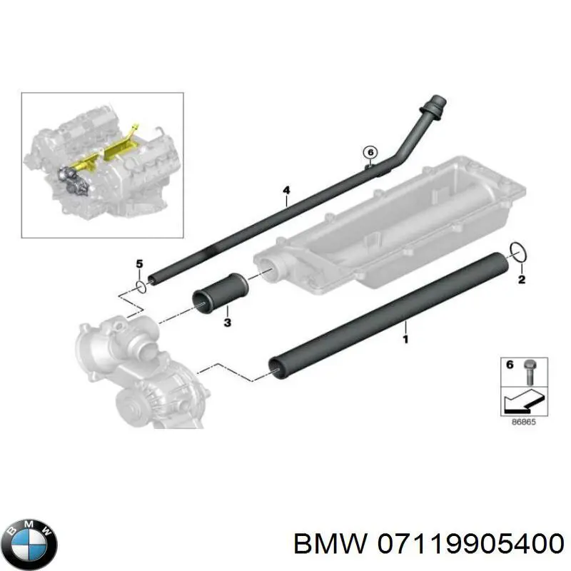 Болт (шпилька) впускного колектора BMW 7119905400 ціна, від 1.26 USD