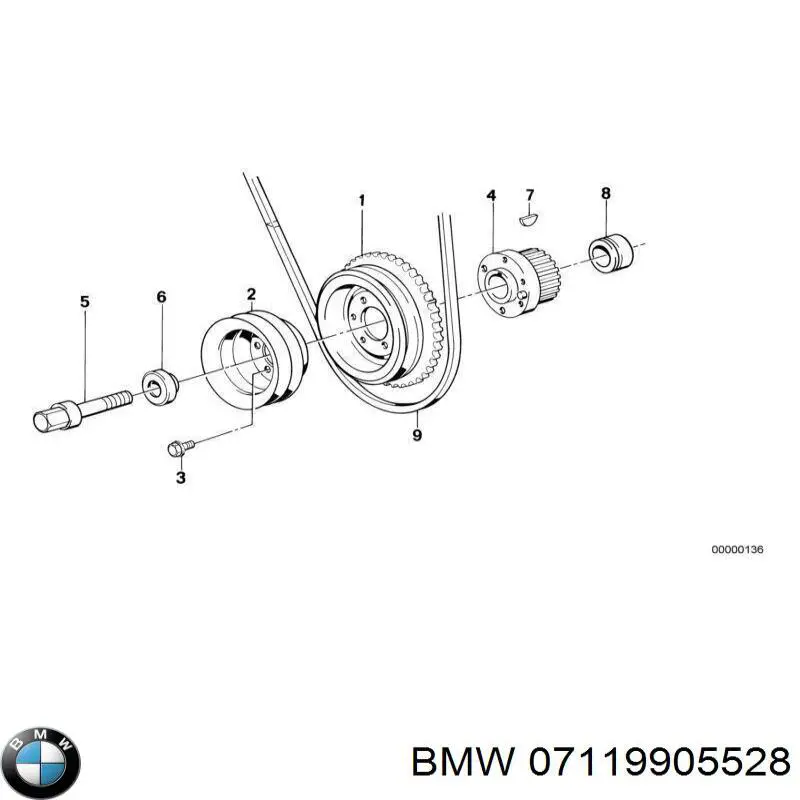 Болт переднього важеля, нижнього BMW 7119905528 ціна, від 1.25 USD