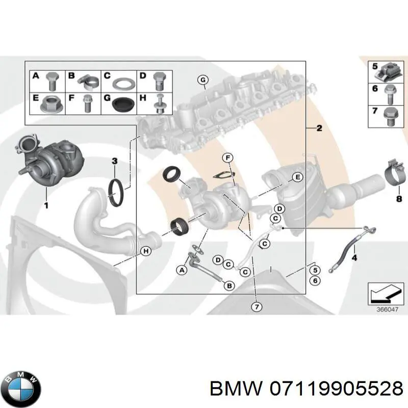 Купити 7119905528 BMW Болт переднього важеля, нижнього