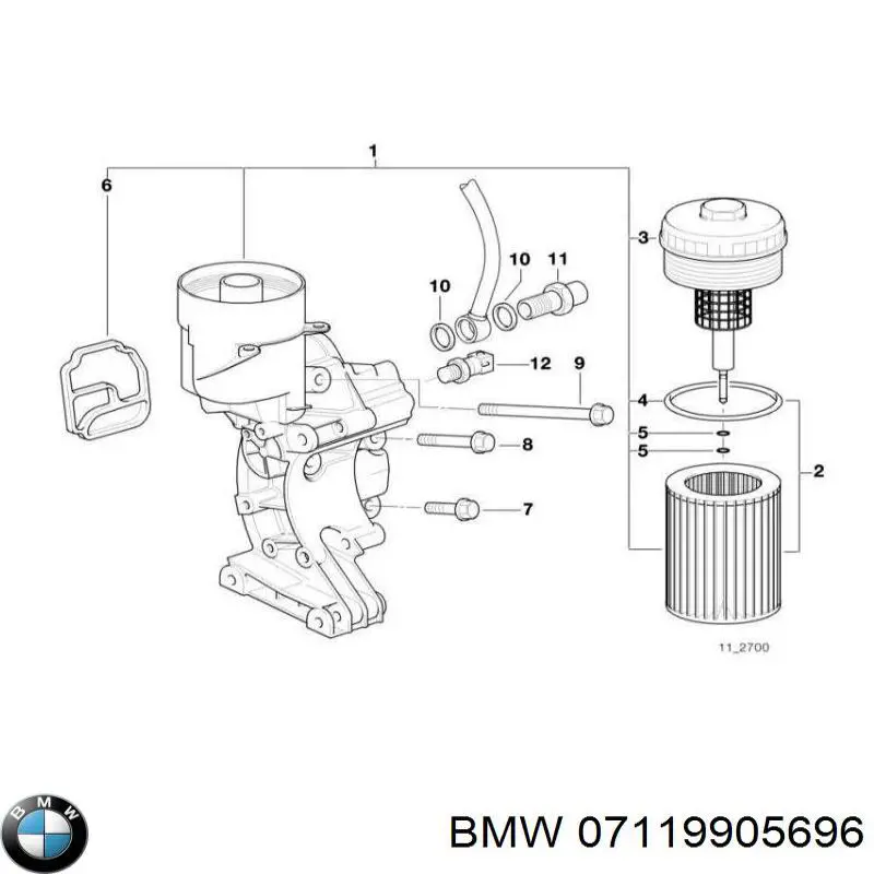 Болт головки блока циліндрів, ГБЦ BMW 07119905696 ціна, від 2.78 USD