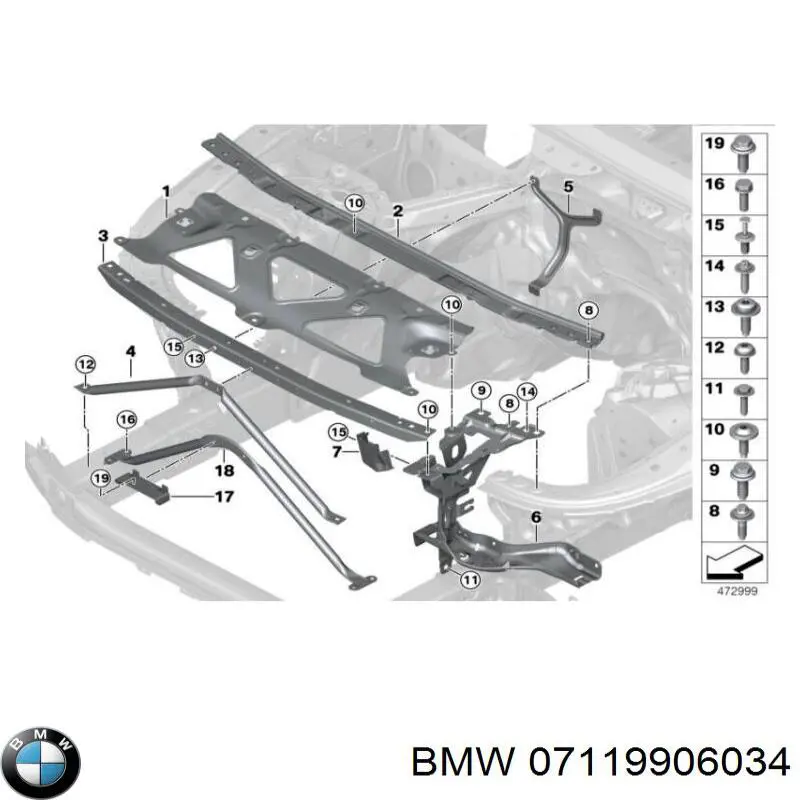 Болт переднього важеля, нижнього BMW 07119906034 ціна, від 2.29 USD