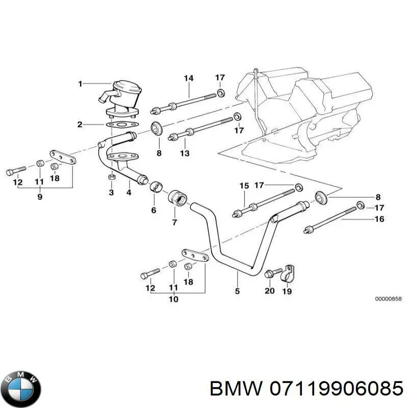 Купити 07119906085 BMW Болт переднього важеля, нижнього
