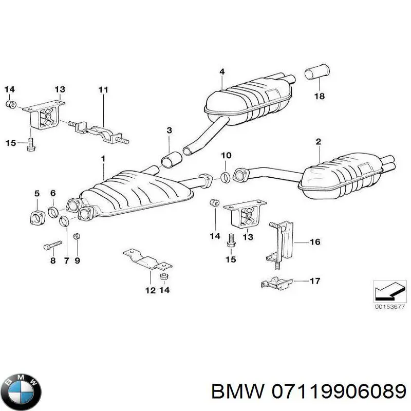 Купити 07119906089 BMW Болт/гайка кріплення