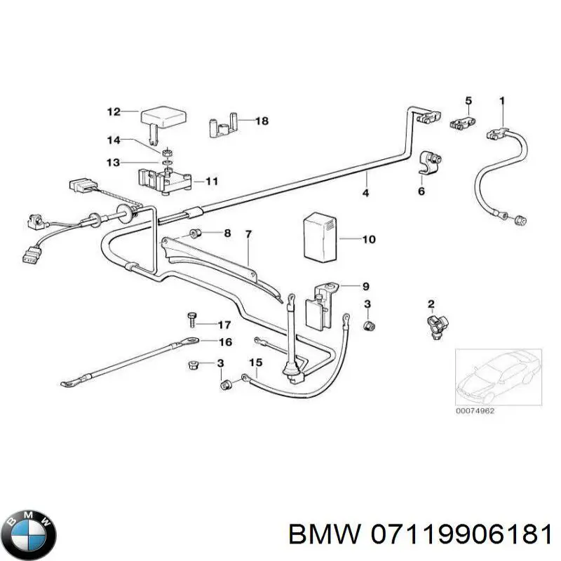 Купити 07119906181 BMW Болт гбц