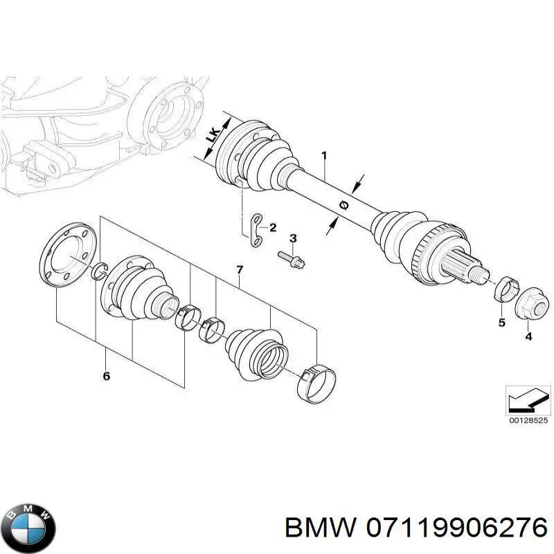 7119906276 BMW кільце ущільнювача маслозаливної горловини