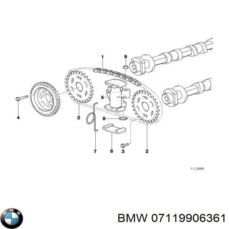 Прокладка кришки горловини, маслозаливної BMW 07119906361 ціна, від 1.48 USD