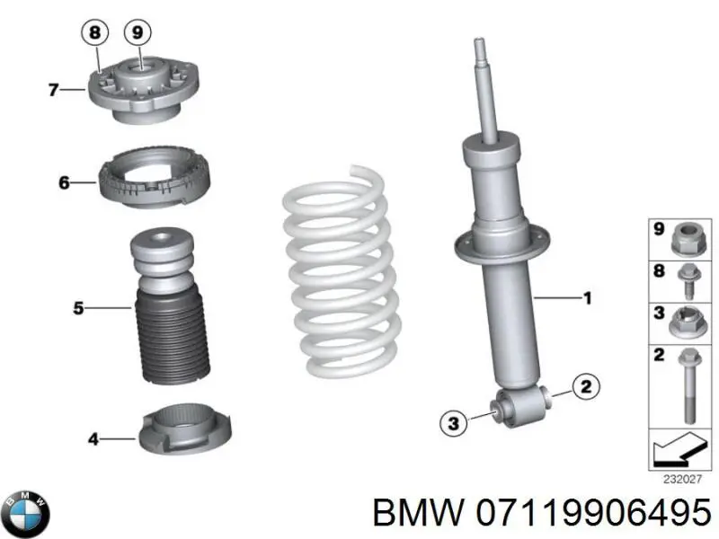 Купити 07119906495 BMW Болт переднього важеля