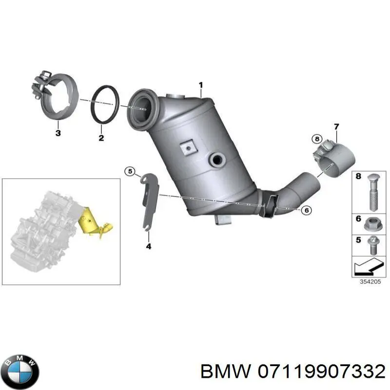  BMW 07119907332 ціна, від 1.07 USD