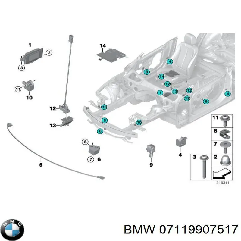 7119907517 BMW 