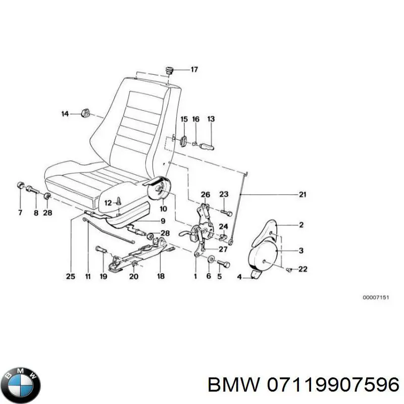 Купити 07119907596 BMW 