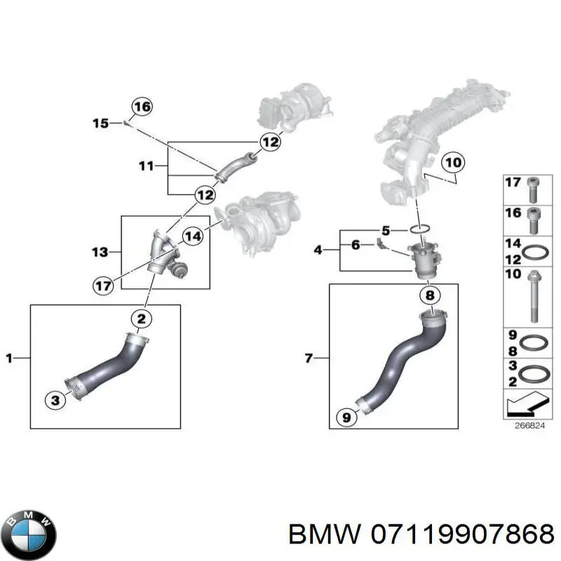 Прокладка кришки горловини, маслозаливної 07119907868 BMW