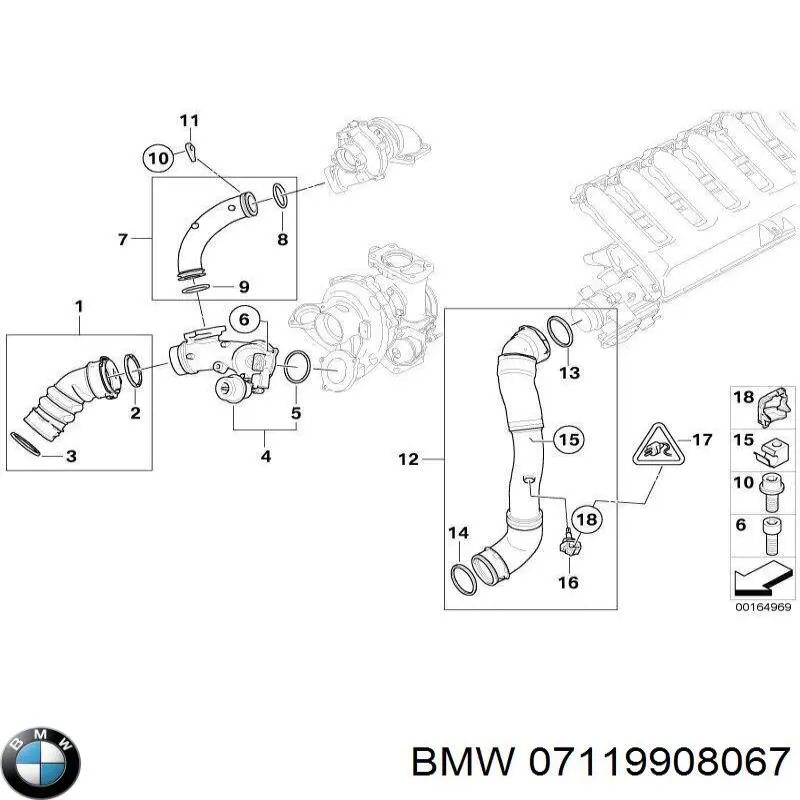 Прокладка кришки горловини, маслозаливної 07119908067 BMW