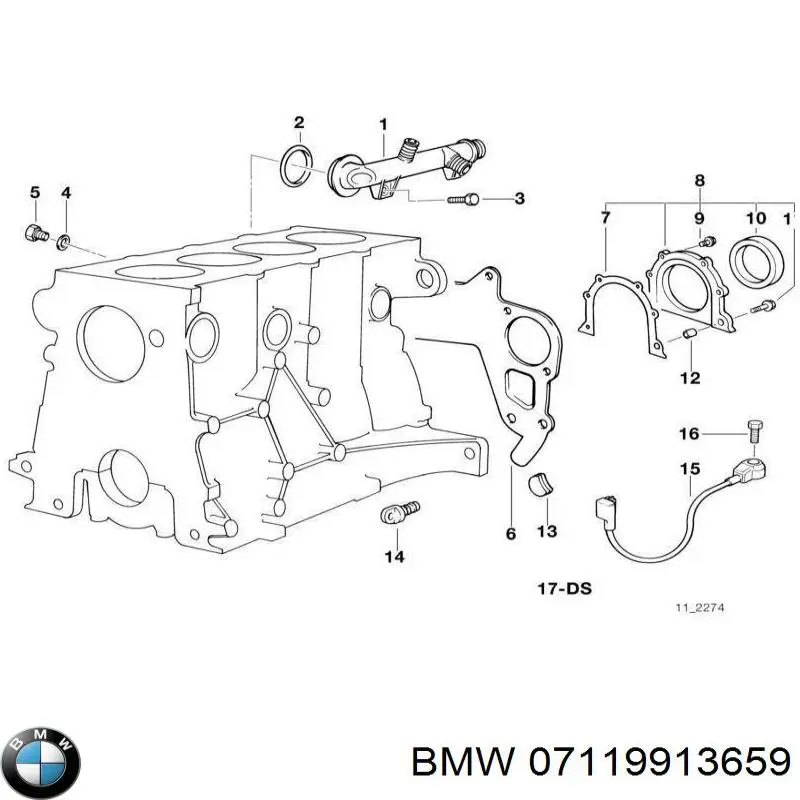 Болт головки блока циліндрів, ГБЦ BMW 07119913659 ціна, від 2.98 USD