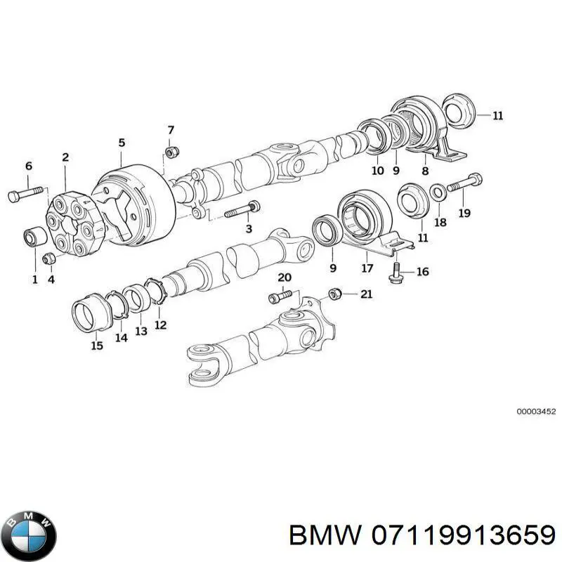 Купити 07119913659 BMW Болт гбц